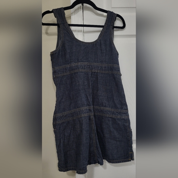 Rare Vintage Y2K Dark Denim Baby Phat Jumpsuit /romper Size 7 - Picture 5 of 7